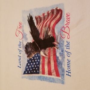 Land of the Free tee L NWOT